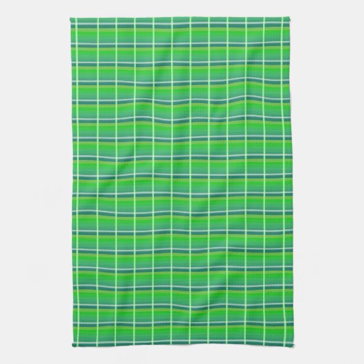 Retro Green Kariert Pattern Küchentuch (Vertikal)