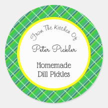 Retro Green Karierte, kundenspezifische Beizen ode