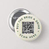 Retro Green Last Swing vor dem Ring Tennis Bach Button (Vorne & Hinten)