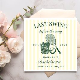 Retro Green Last Swing vor dem Ring Tennis Bach Serviette