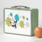 Retro Green Lunch Box mit Atomkat (Beispiel)