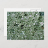 Retro Green Marble Stone Texture Pattern Postkarte (Vorne/Hinten)