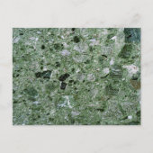 Retro Green Marble Stone Texture Pattern Postkarte (Vorderseite)