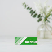 Retro GREEN Mini Visitenkarte (Stehend Vorderseite)