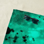 Retro Green Paint Spritzer Strandtuch (Beispiel)