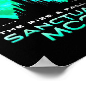 Retro Green Quote The Rise And Fall Of Sanctuary M Poster (Ecke)