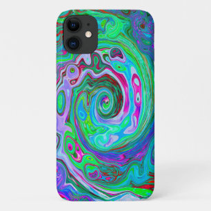 Retro Green, Red und Magenta Abstrakt Groovy Swirl Case-Mate iPhone Hülle