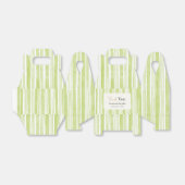 Retro Green Stripes Wedding Thank You Geschenkschachtel (Ungefaltet)