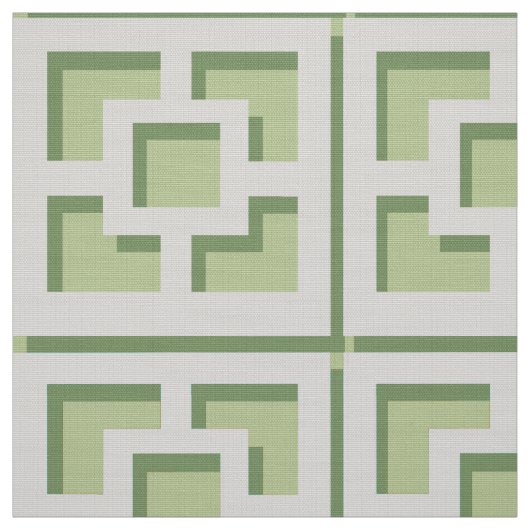 Retro Green Trellis Fabric Stoff (Muster)