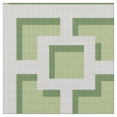 Retro Green Trellis Fabric Stoff (Nahaufnahme)