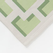 Retro Green Trellis Fleece Blanket (Ecke)