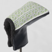 Retro Green Trellis Golf Head Cover Golf Headcover (3/4 Vorderseite)