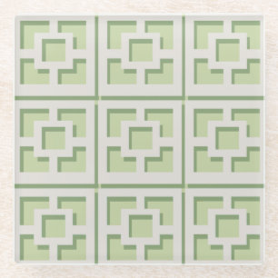 Retro Green Trellis Untersetzer