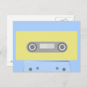 Retro Green und Blue Cassette Tape  Postkarte (Vorne/Hinten)