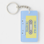 Retro Green und Blue Cassette Tape  Schlüsselanhänger (Vorderseite)