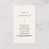 Retro Green Wavy Checkered Trendy Boho Funky Visitenkarte (Rückseite)