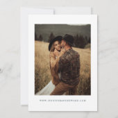 Retro Green Wedding Save The Date (Rückseite)