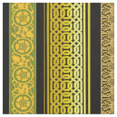 Retro-Grenzen in Gold Stoff (Nahaufnahme)