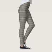 Retro Grey Polka Dots Style Leggings (Rechts)