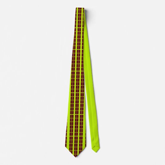 Retro Grid Neck Tie Krawatte (Vorderseite)
