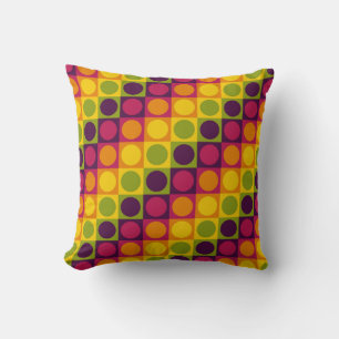 Retro Grid Polka Play Kissen