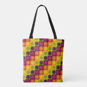 Retro Grid Polka Play Tasche (Rückseite)