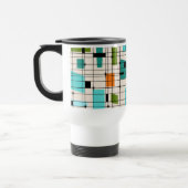 Retro Grid & Starbursts Travel Mug Reisebecher (Links)