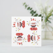 Retro Grill-Mitte- des Jahrhundertsart Googie Einladung (Stehend Vorderseite)