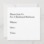 Retro Grill-Mitte- des Jahrhundertsart Googie Einladung (Rückseite)