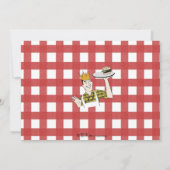 Retro-GRILLEN-Party Einladung (Rückseite)