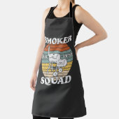 Retro GRILLEN Smoker Squad Est.1976 T - Shirt Schürze (InSitu)