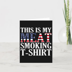 Retro Grillen Smoker Vintage Fahne Dies ist mein F Karte