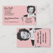 Retro Grinsen Visitenkarte (Vorne/Hinten)