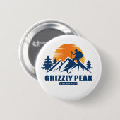 Retro Grizzly Peak T - Shirt Button (Vorne & Hinten)