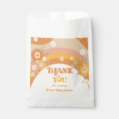 Retro Groovbaby 70er floral vielen Dank Geschenktütchen (Vorderseite)