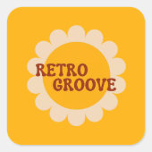 Retro Groove Aufkleber (Vorderseite)