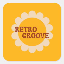 Retro Groove Aufkleber