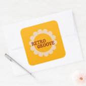 Retro Groove Aufkleber (Umschlag)