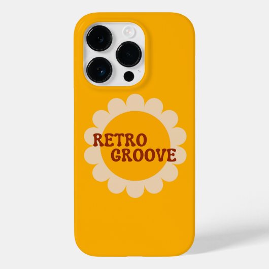 Retro Groove Case-Mate iPhone Case (Rückseite)