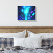 Retro Groove Converse Leinwanddruck (Insitu (Schlafzimmer))