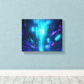 Retro Groove Converse Leinwanddruck (Insitu (Holzboden))