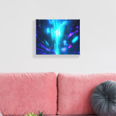 Retro Groove Converse Leinwanddruck (Insitu (Wohnzimmer))