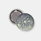 Retro Groove - Disco Ball Magnet (Vorderseite/Rückseite)