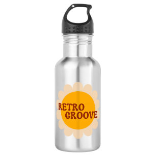 Retro Groove Edelstahl-Wasserflasche Edelstahlflasche