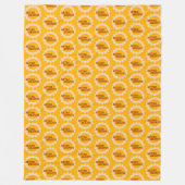Retro Groove Fleece Blanket (Vorderseite)