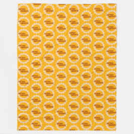 Retro Groove Fleece Blanket