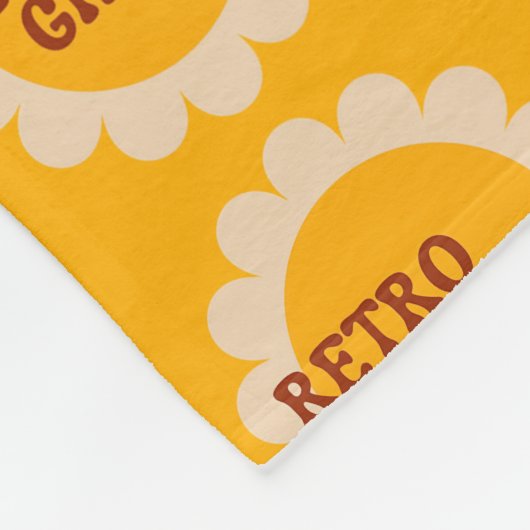 Retro Groove Fleece Blanket (Ecke)