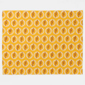 Retro Groove Fleece-Decke Fleecedecke (Vorderseite (Horizontal))
