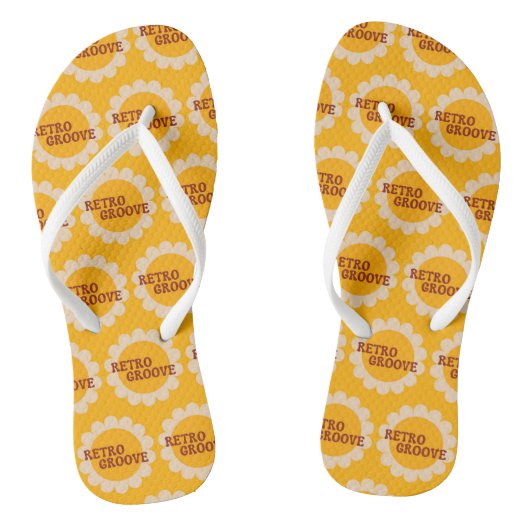Retro Groove Flip Flops Badesandalen (Fußbett)