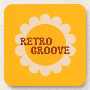 Retro Groove Getränkuntersetzer Getränkeuntersetzer